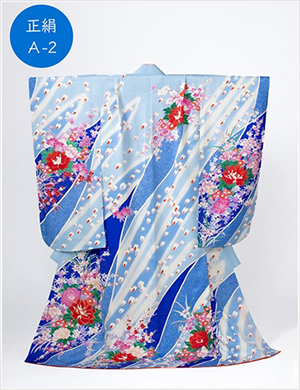 青・水色・花