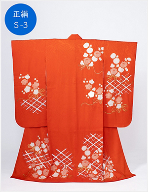 朱・花絞り